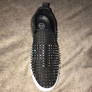 Philipp Plein Swarovski Crystal & Studded Slip-On